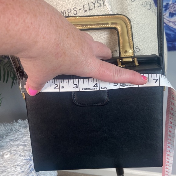 Telephone Purse Handbag Pink Black White Rotary Adjustable Shoulder Strap - Picture 7 of 9